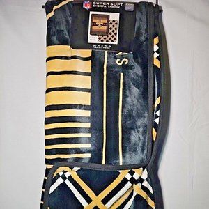 NFL New Orleans Saints Super Soft Sherpa Throw Double Sided 60"x70"